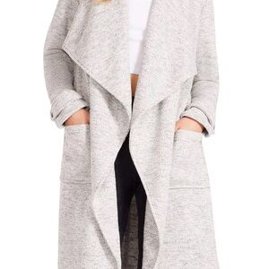 BB DAKOTA by STEVE MADDEN Women's Gray Open Front Duster
